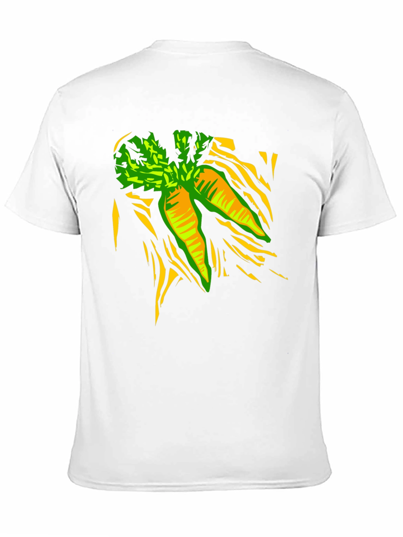 Carrot Graphic Print Black T-Shirt