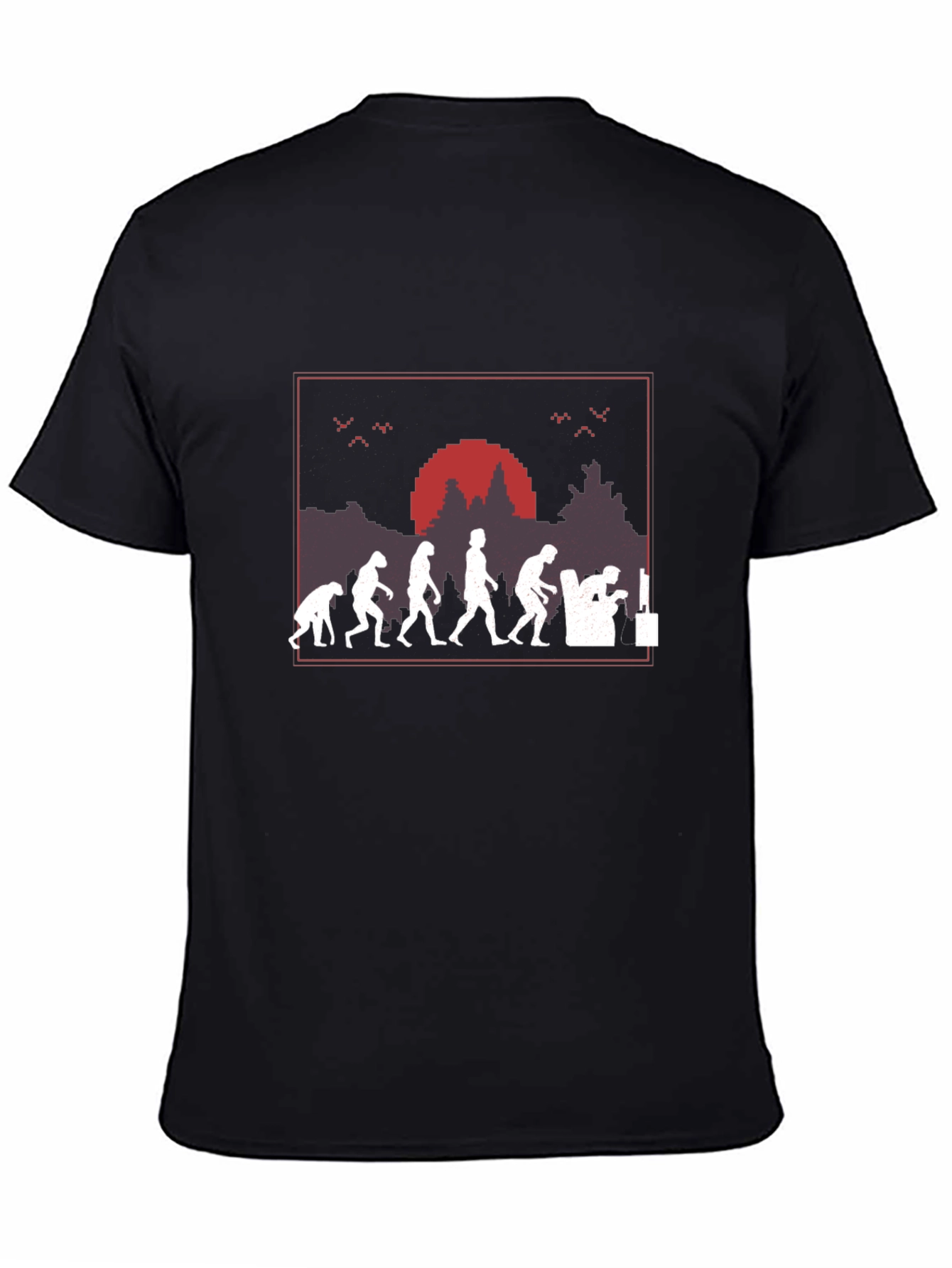 Evolution of Gaming T-Shirt - Pixel Art Design