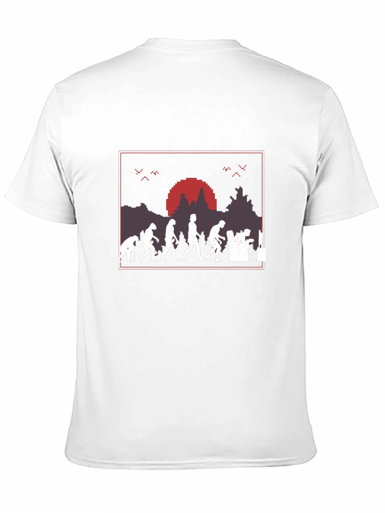 Evolution of Gaming T-Shirt - Pixel Art Design