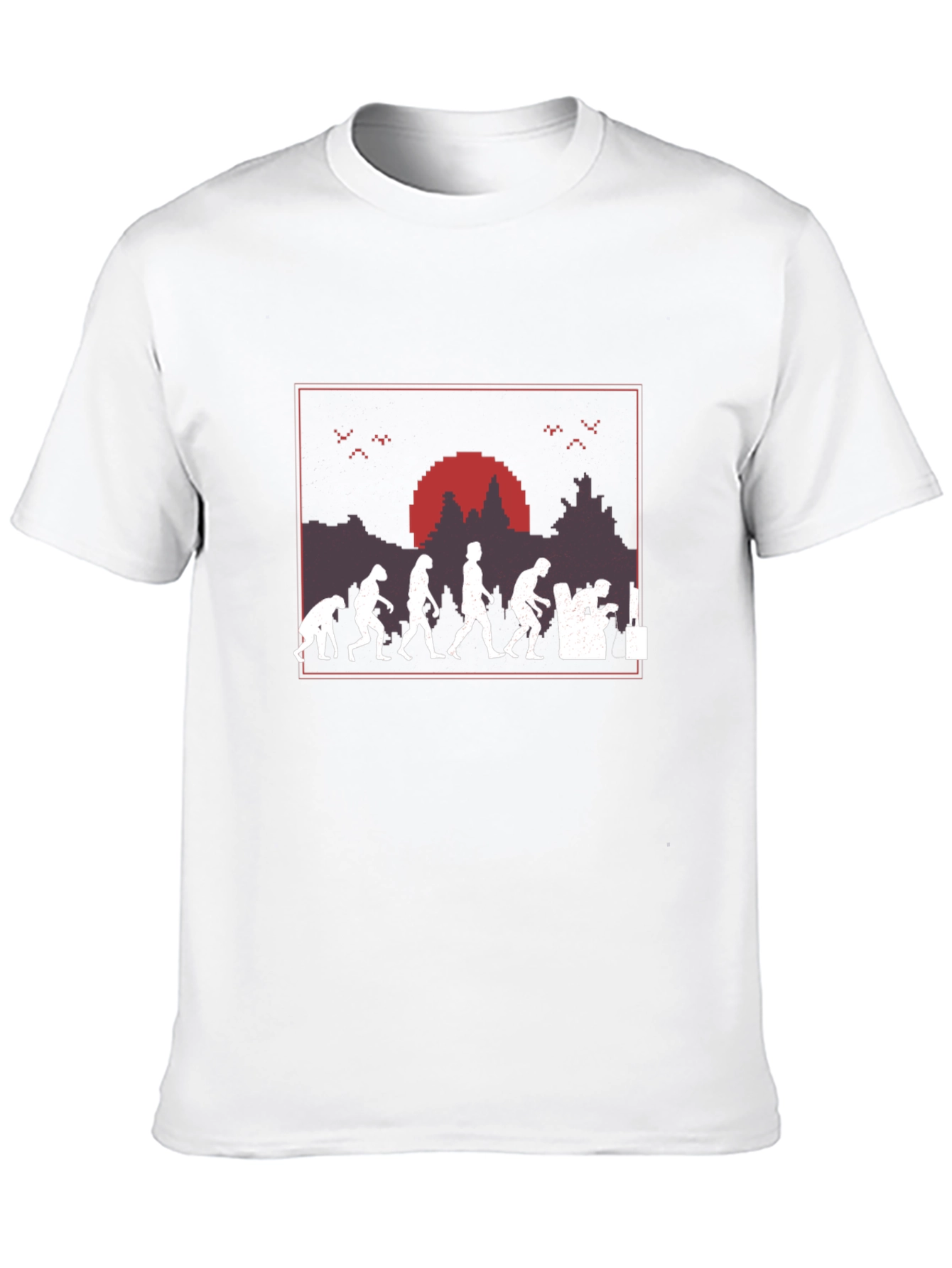 Evolution of Gaming T-Shirt - Pixel Art Design