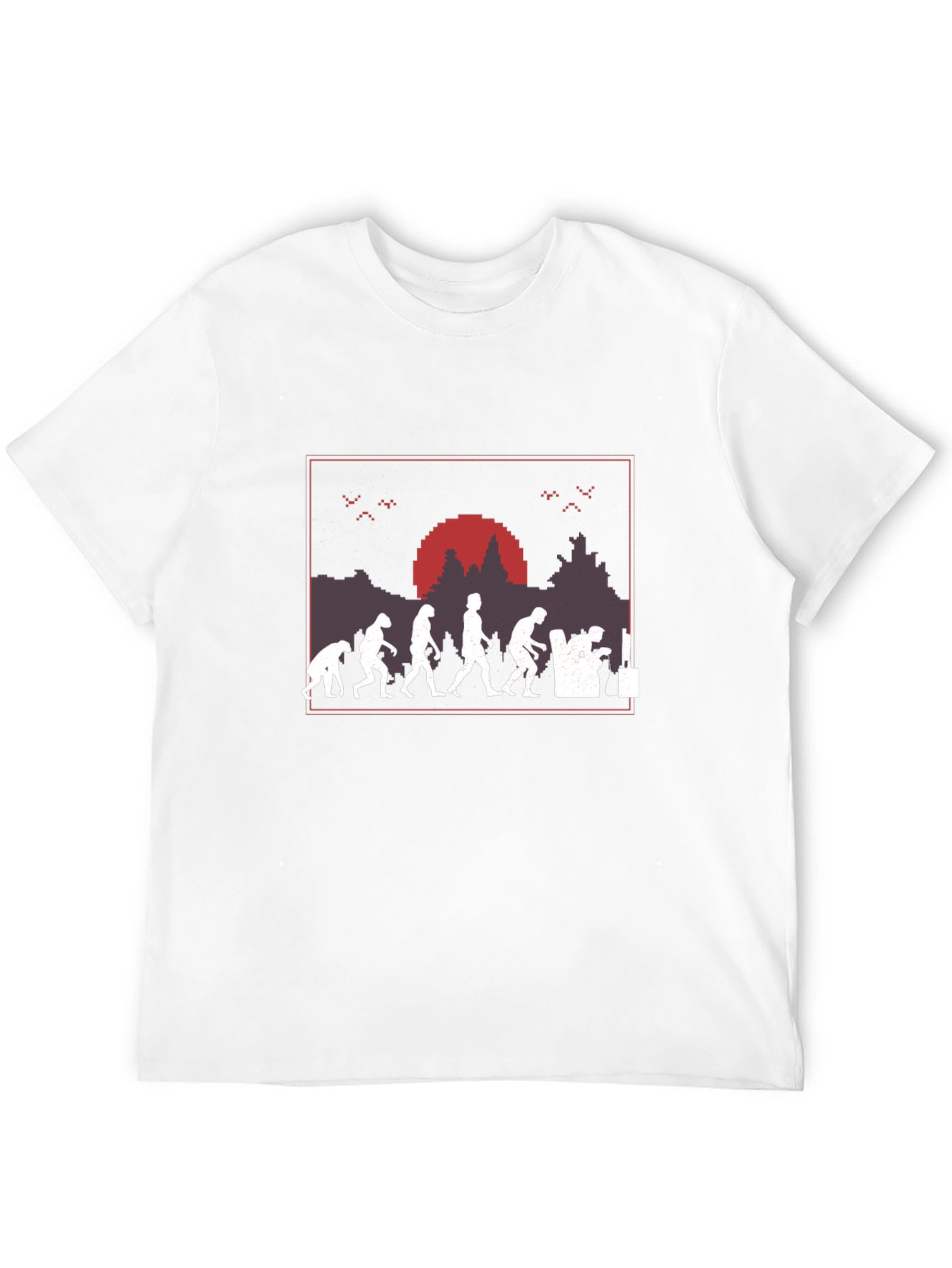 Evolution of Gaming T-Shirt - Pixel Art Design