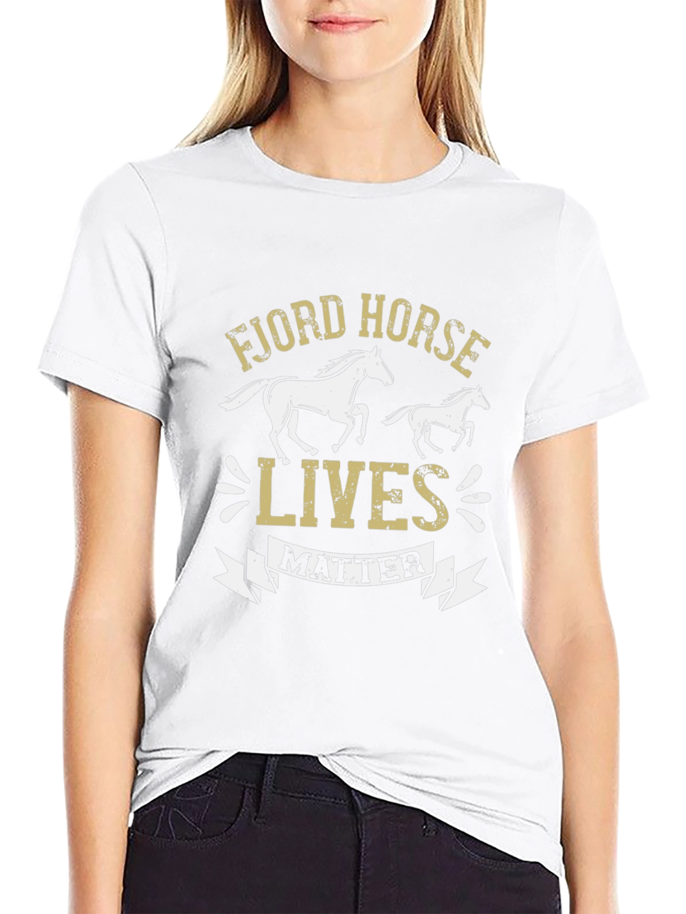 Fjord Horse Lives Matter Graphic T-Shirt