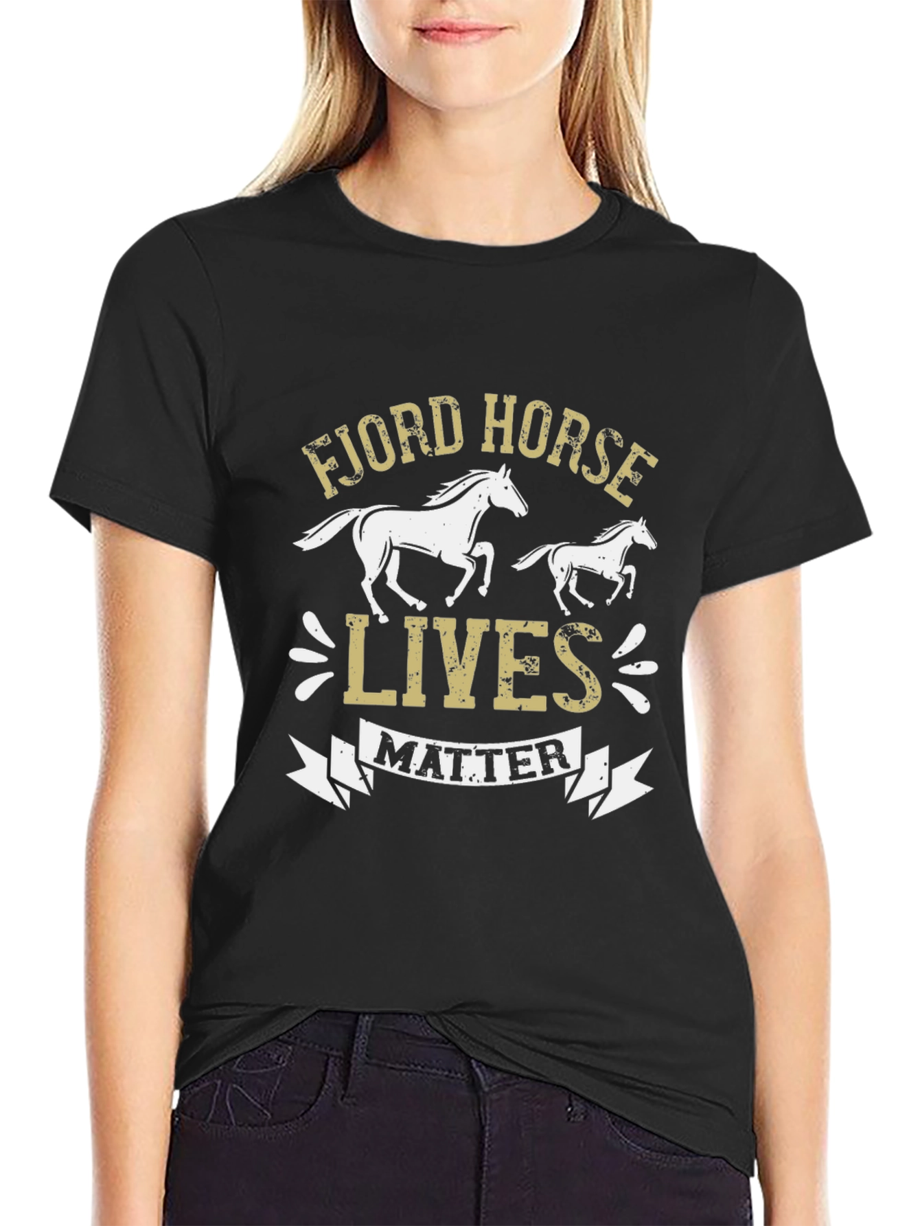 Fjord Horse Lives Matter Graphic T-Shirt