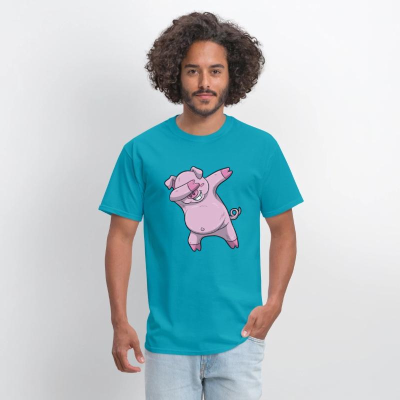 Dabbing Pig Shirt Dance Boys Dab Kids Dancing Gift