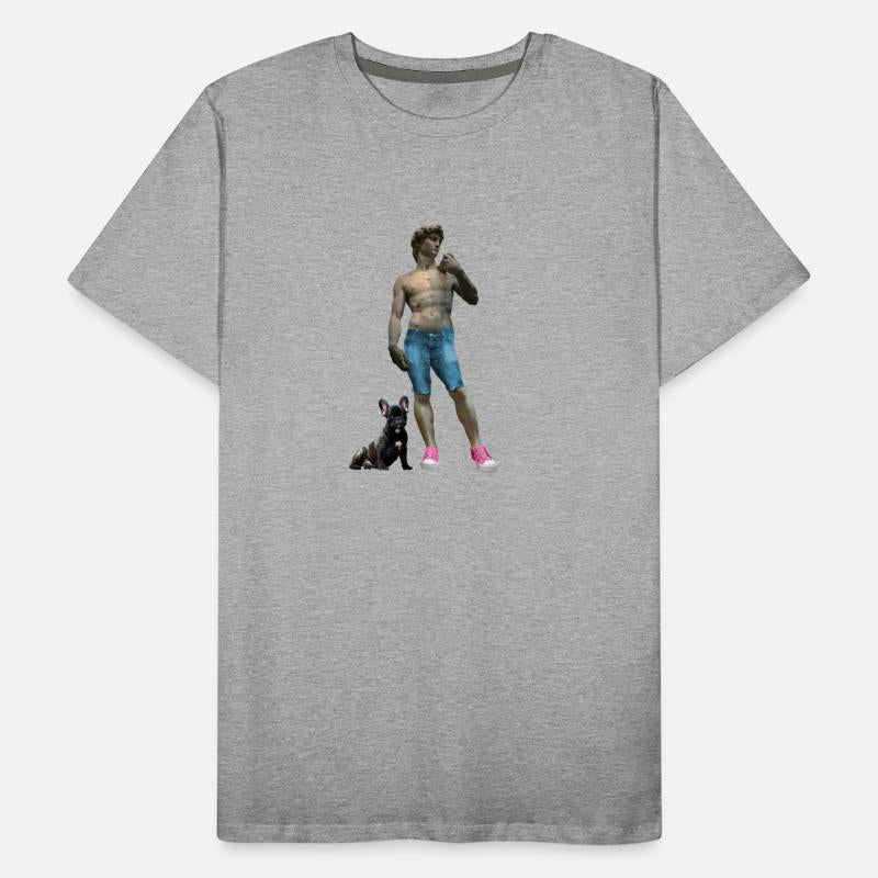 David And The Dog - Michelangelo Funny And Cool