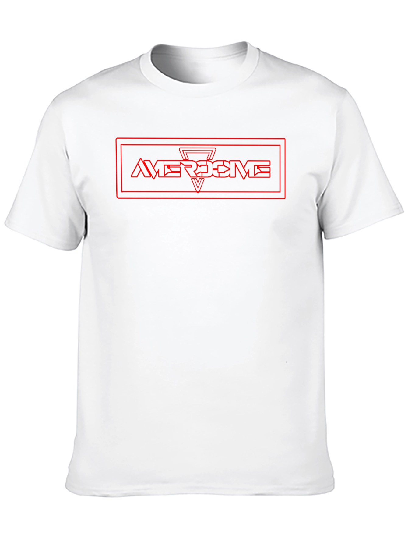 Awesome Graphic Tee - Red Print on Black