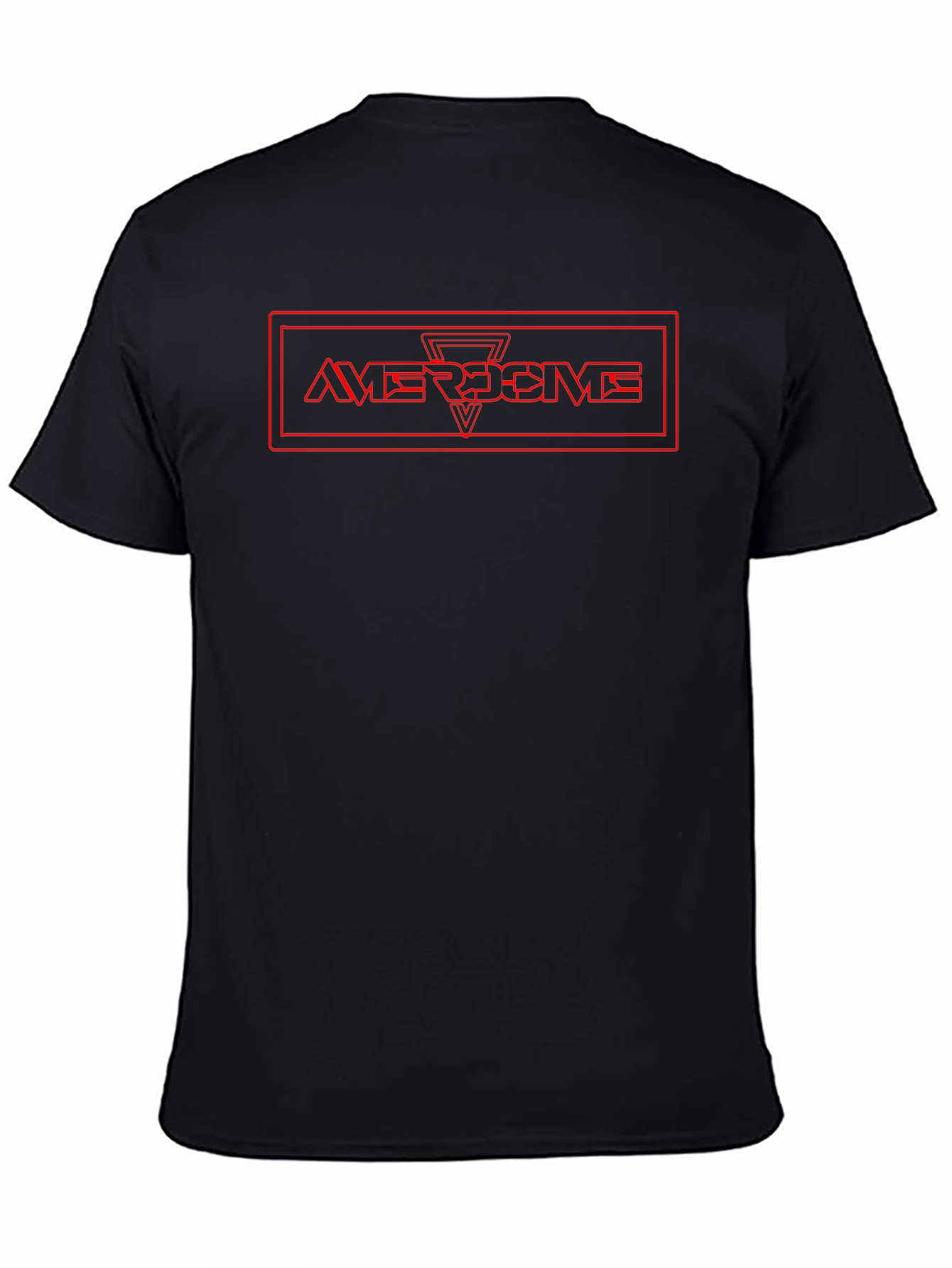 Awesome Graphic Tee - Red Print on Black