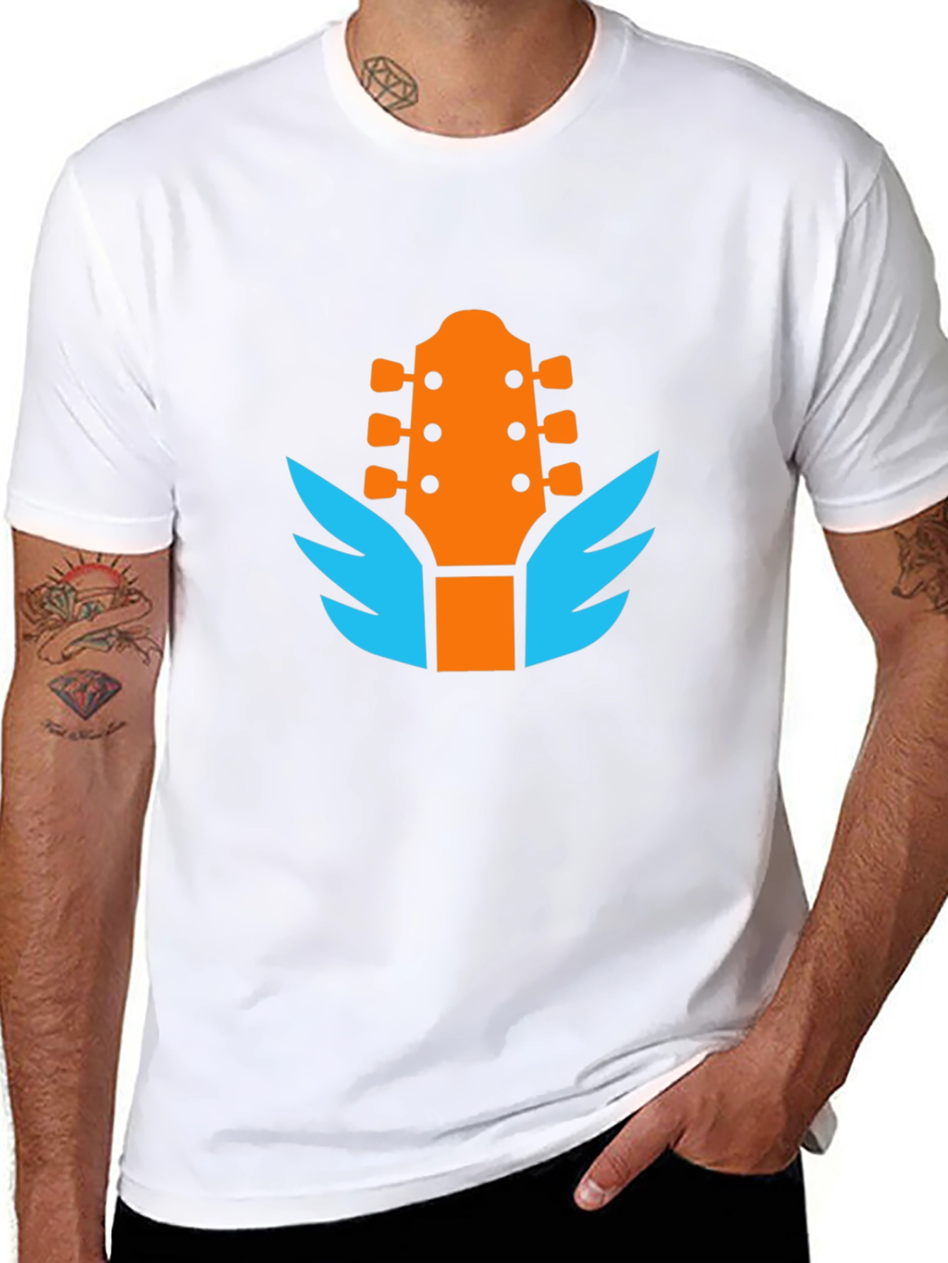 Guitar Wings Graphic Tee - Rocker Style