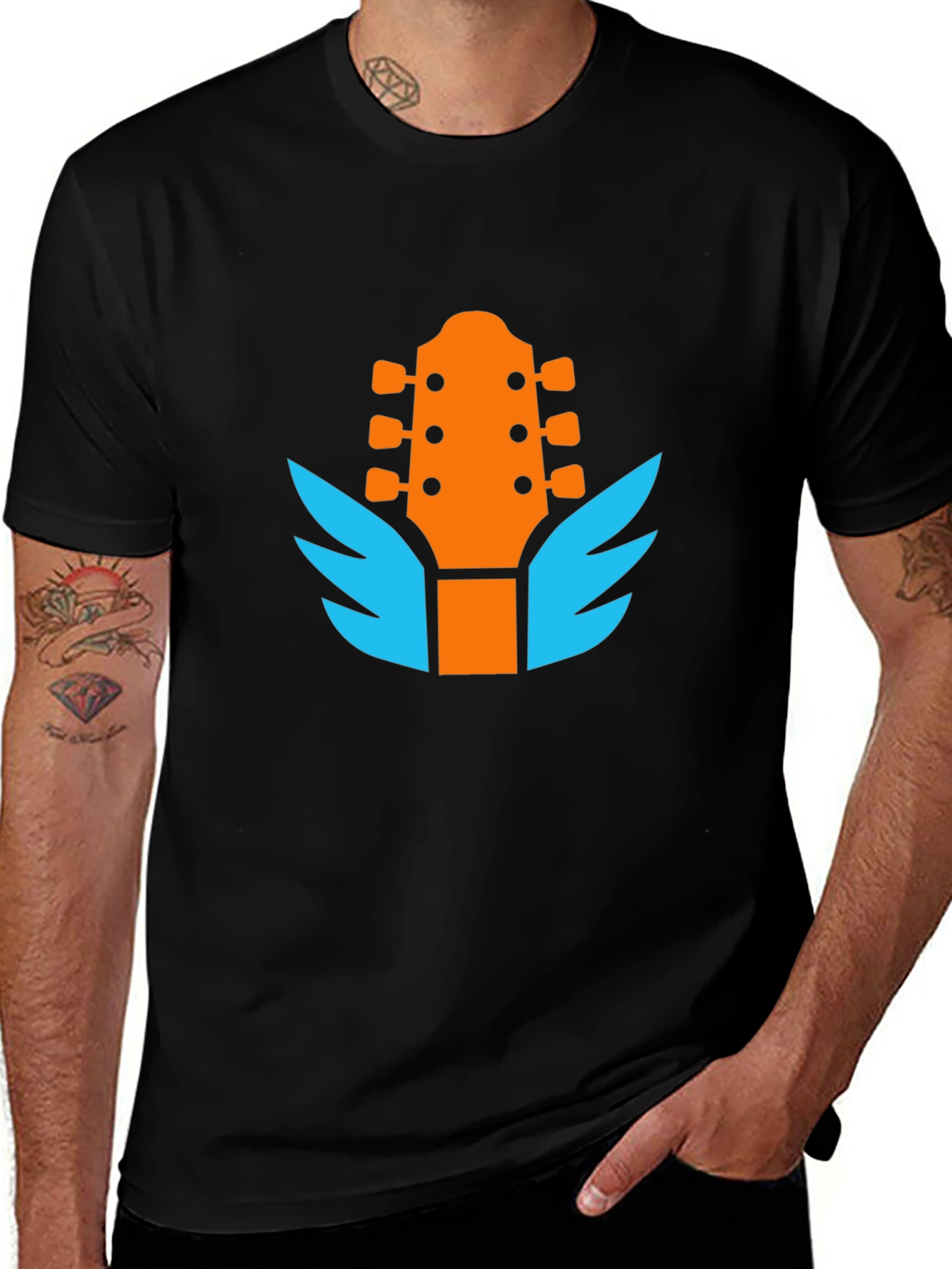 Guitar Wings Graphic Tee - Rocker Style