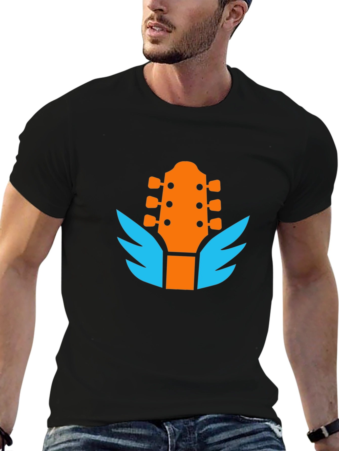 Guitar Wings Graphic Tee - Rocker Style