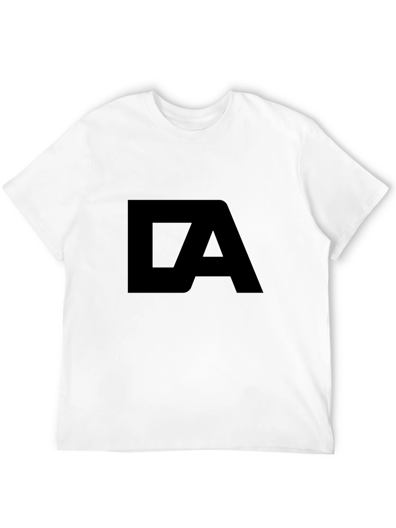 Bold Black T-Shirt with Initials