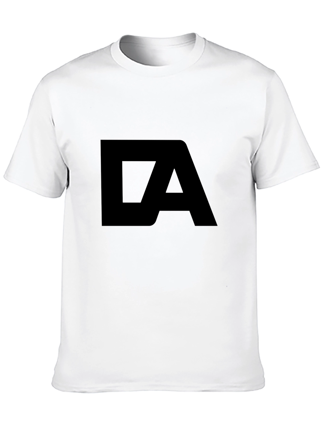 Bold Black T-Shirt with Initials