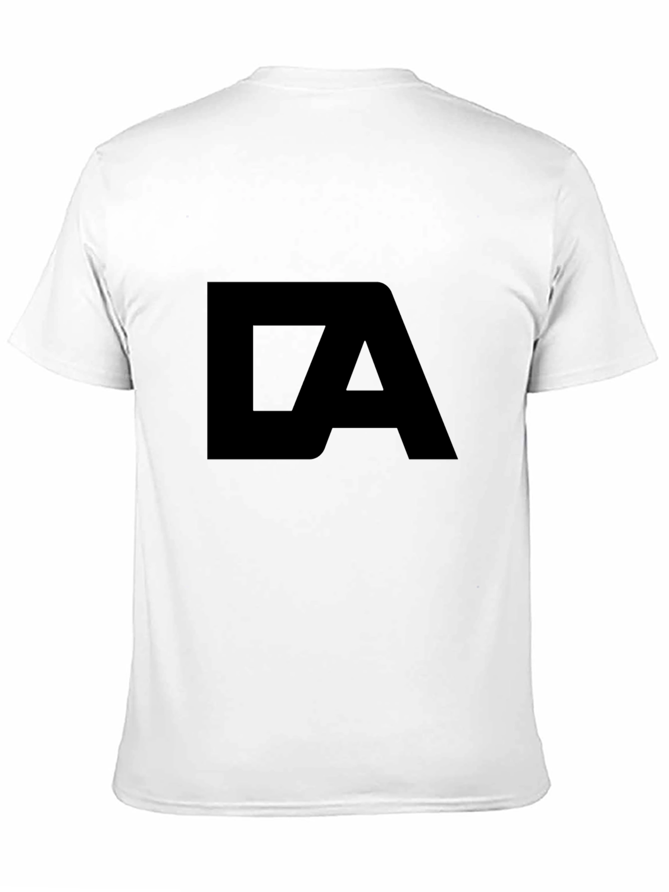 Bold Black T-Shirt with Initials