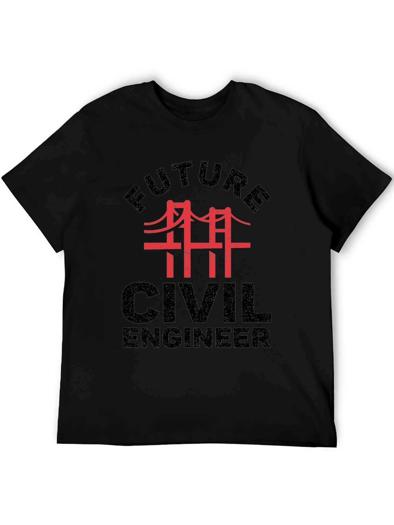 Future Civil Engineer Black T-Shirt