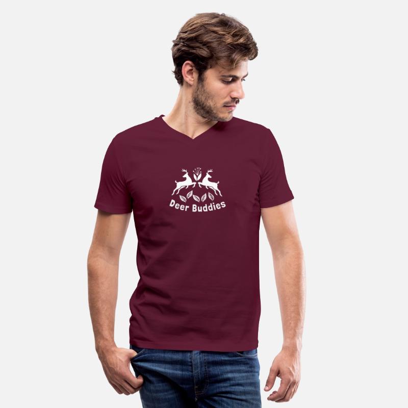 Deer buddies white logo design