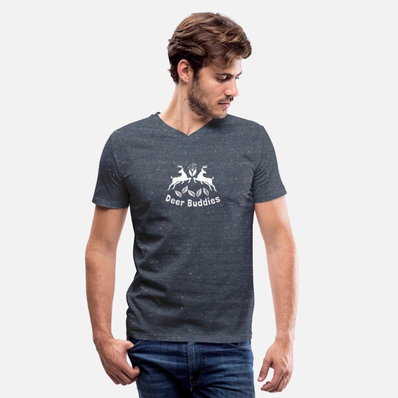 Deer buddies white logo design