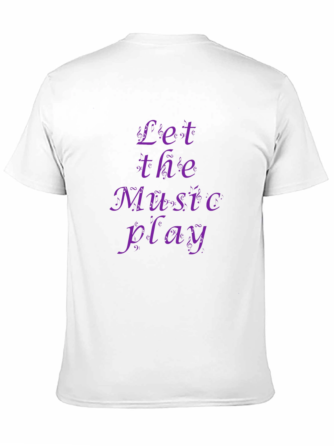 Let the Music Play - Black Graphic Tee