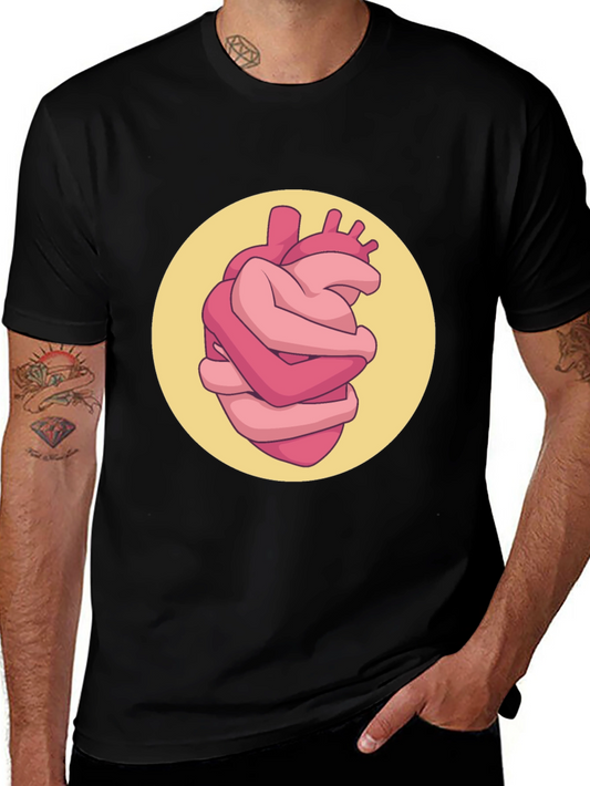 Heart Hug Graphic Tee - Express Your Love!