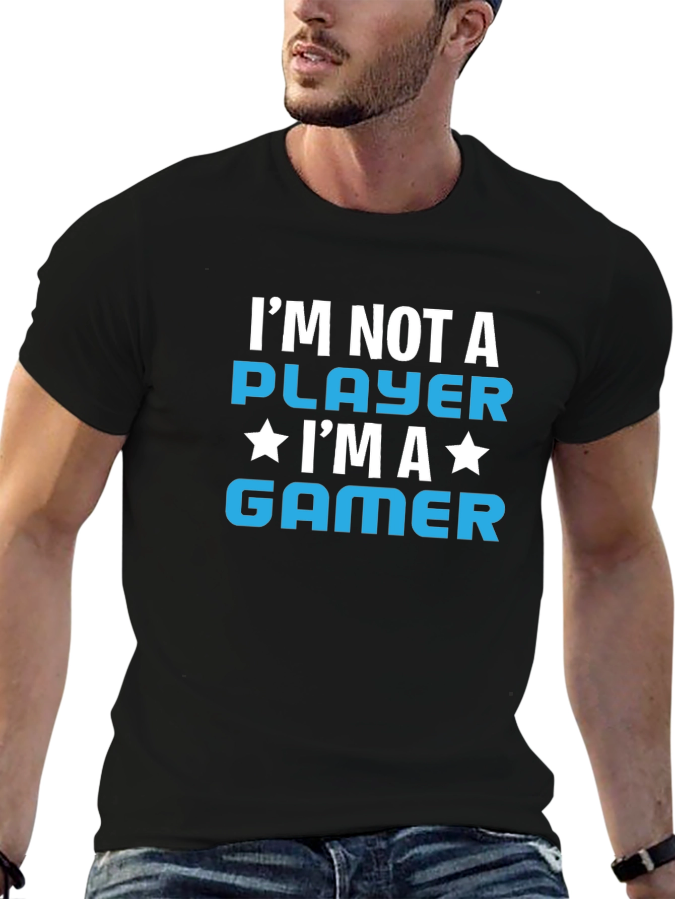 Im Not A Player Im A Gamer Graphic T-Shirt