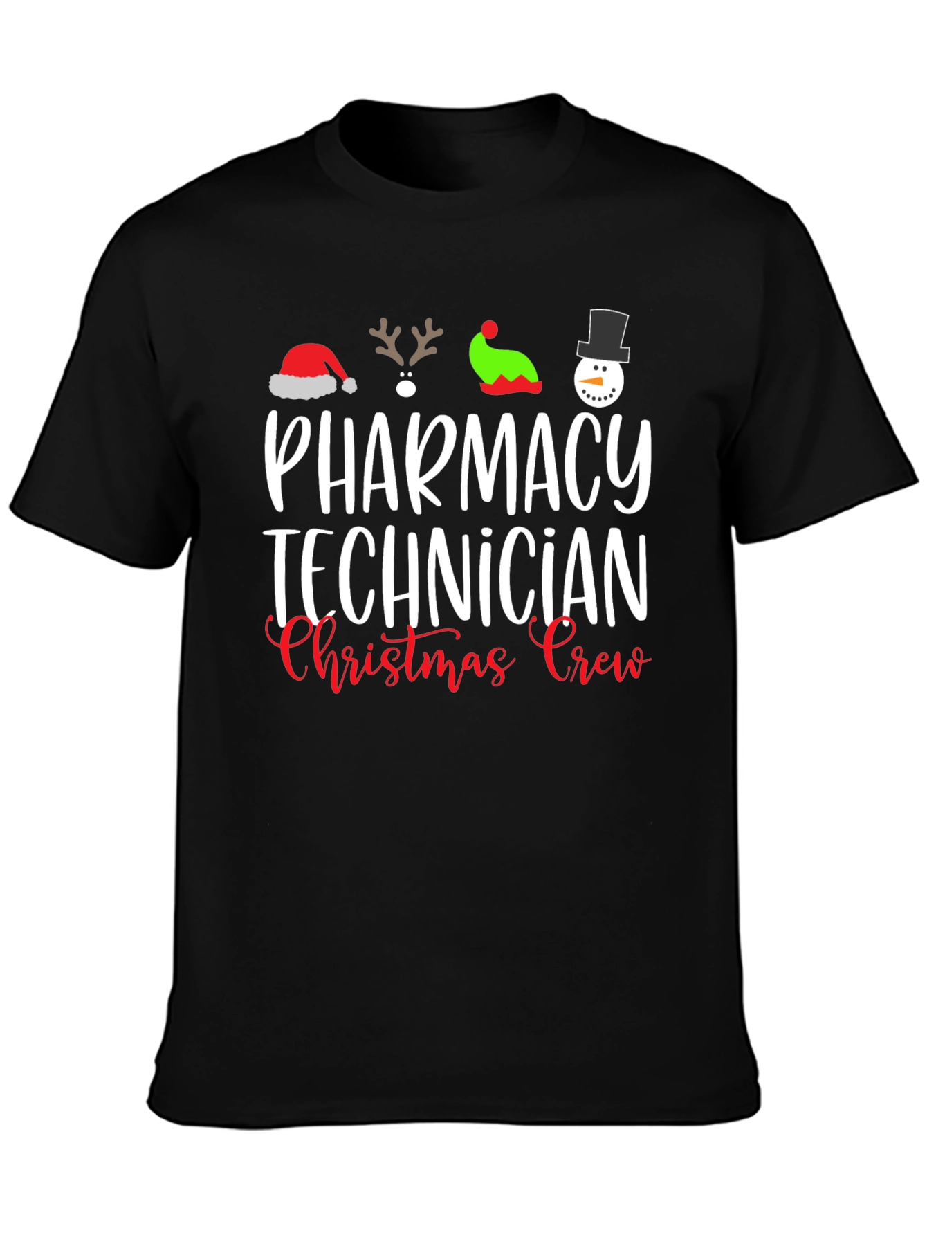 Pharmacy Technician Christmas Crew T-Shirt