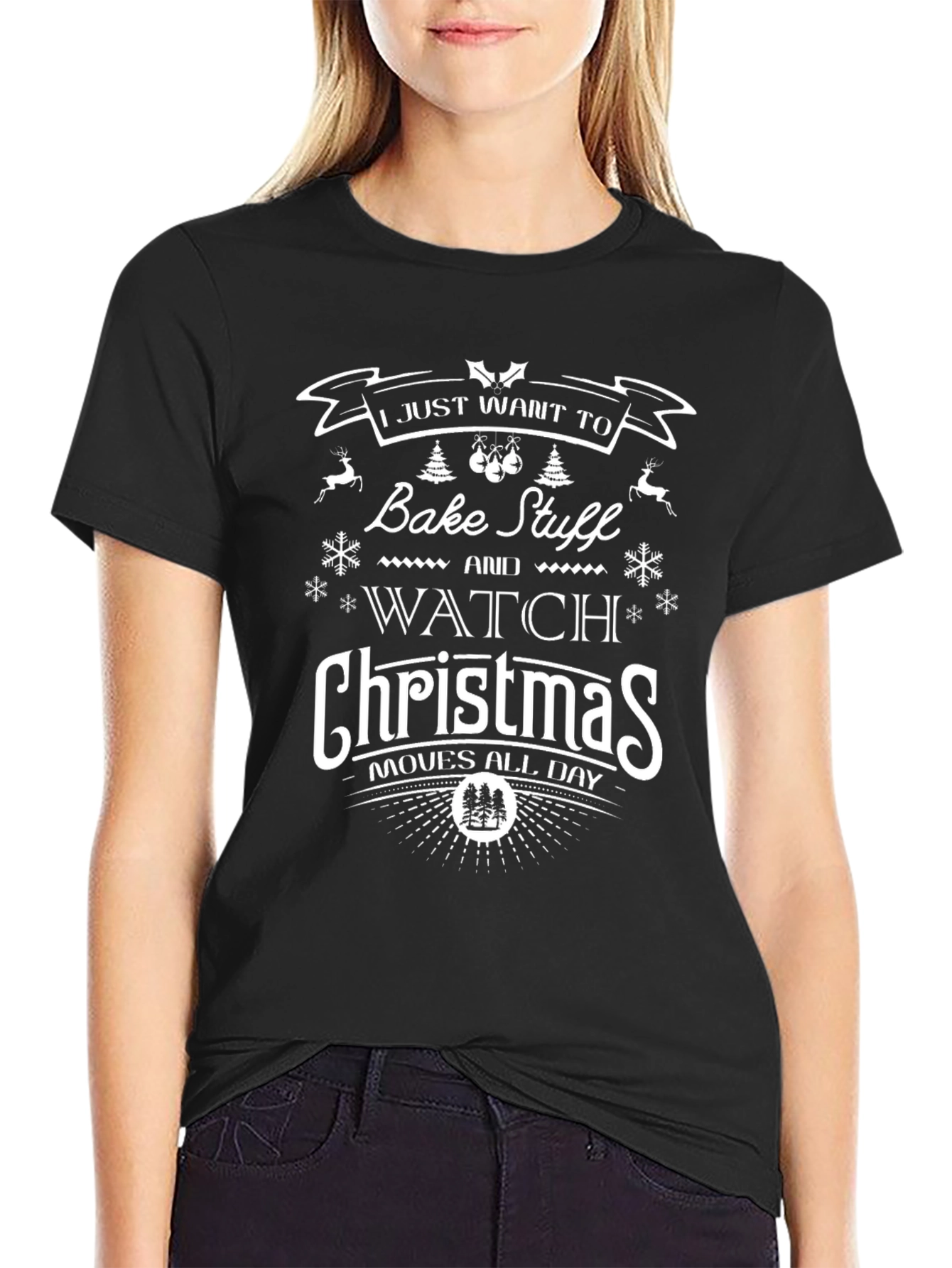Bake Stuff & Watch Christmas Movies T-Shirt