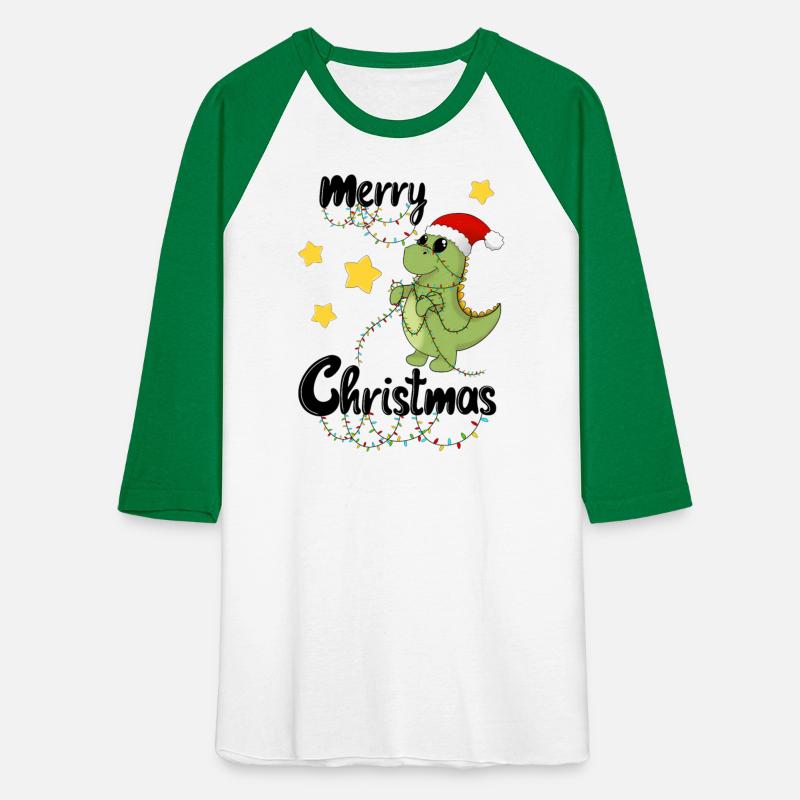 Dino celebrates christmas - Merry Christmas black