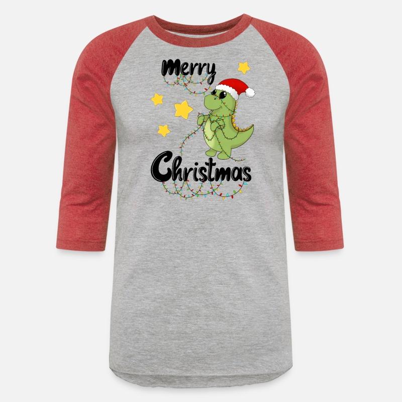 Dino celebrates christmas - Merry Christmas black