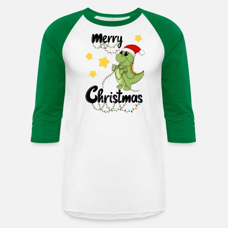 Dino celebrates christmas - Merry Christmas black