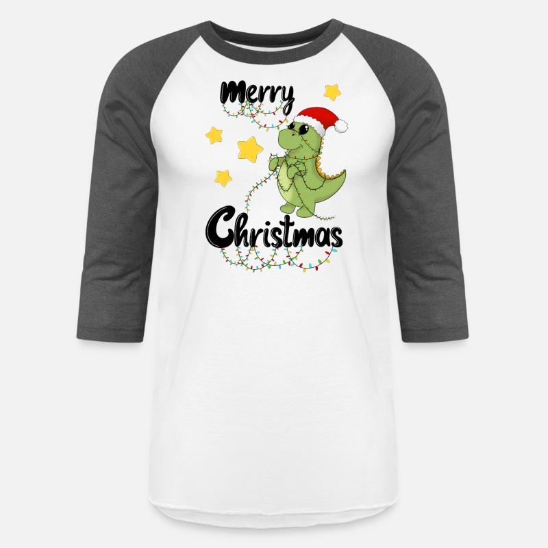 Dino celebrates christmas - Merry Christmas black
