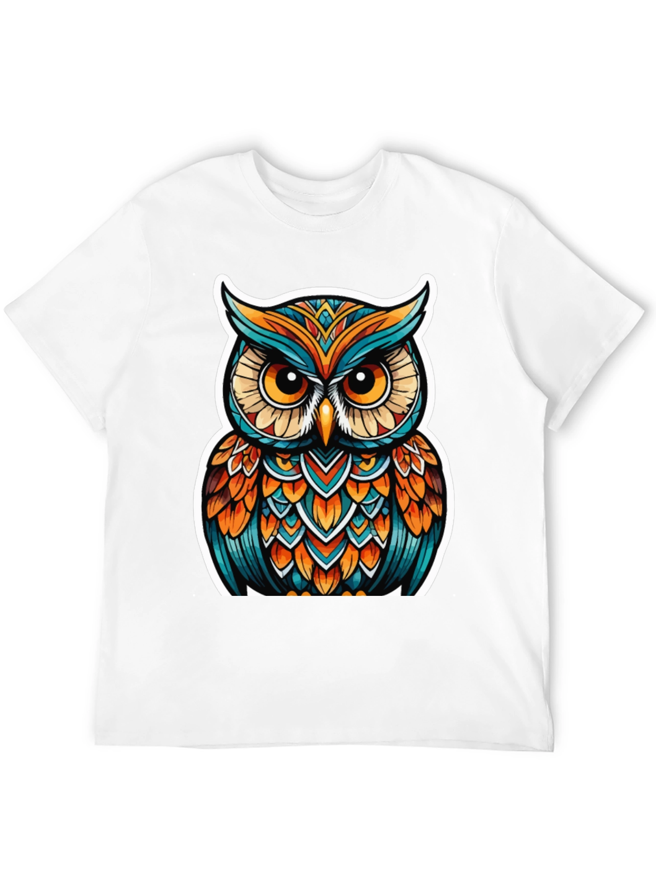 Owl Graphic Tee - Artistic Design