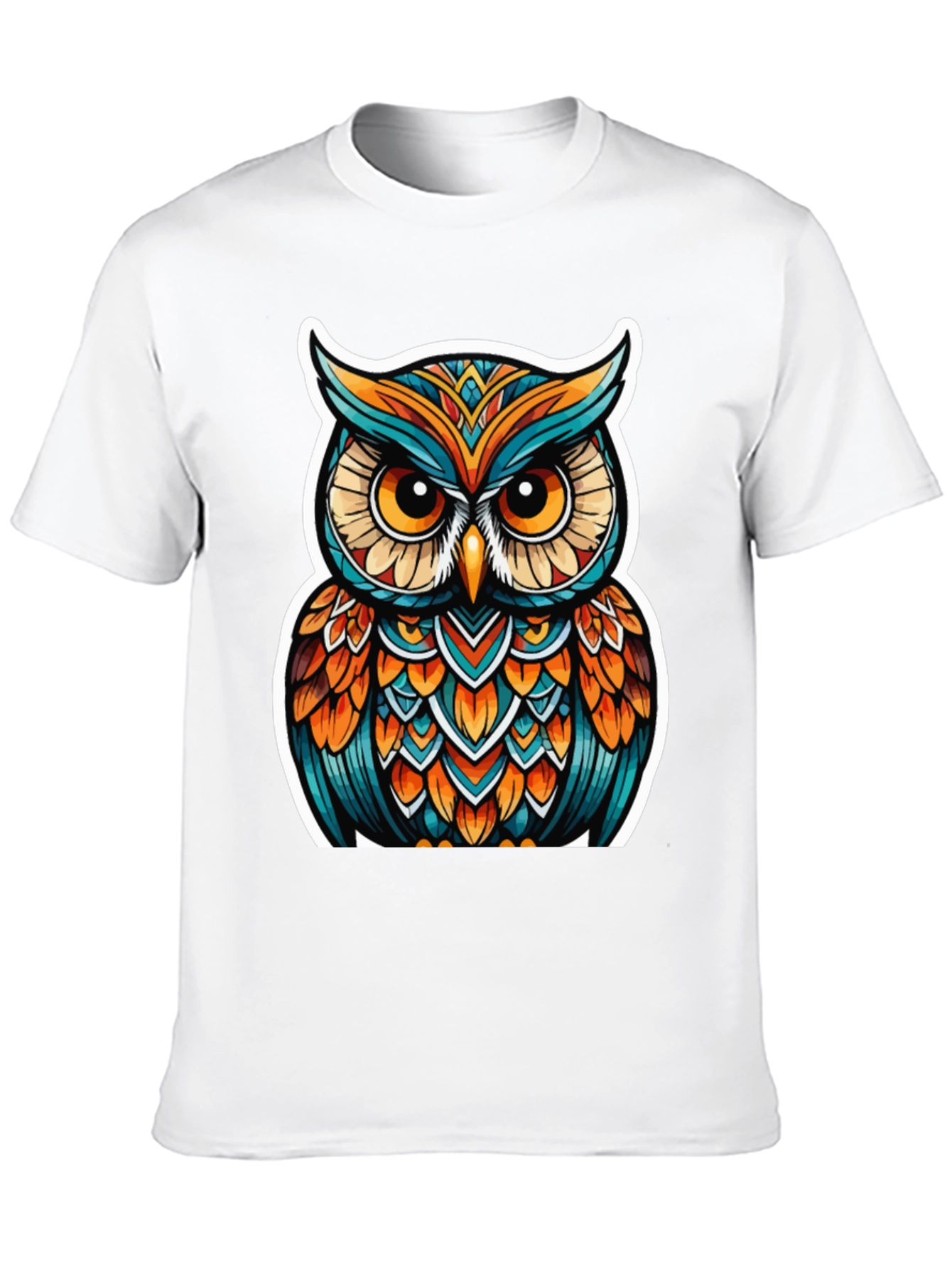 Owl Graphic Tee - Artistic Design