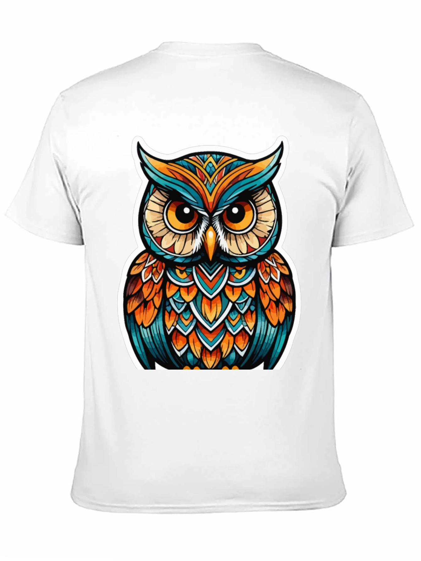 Owl Graphic Tee - Artistic Design