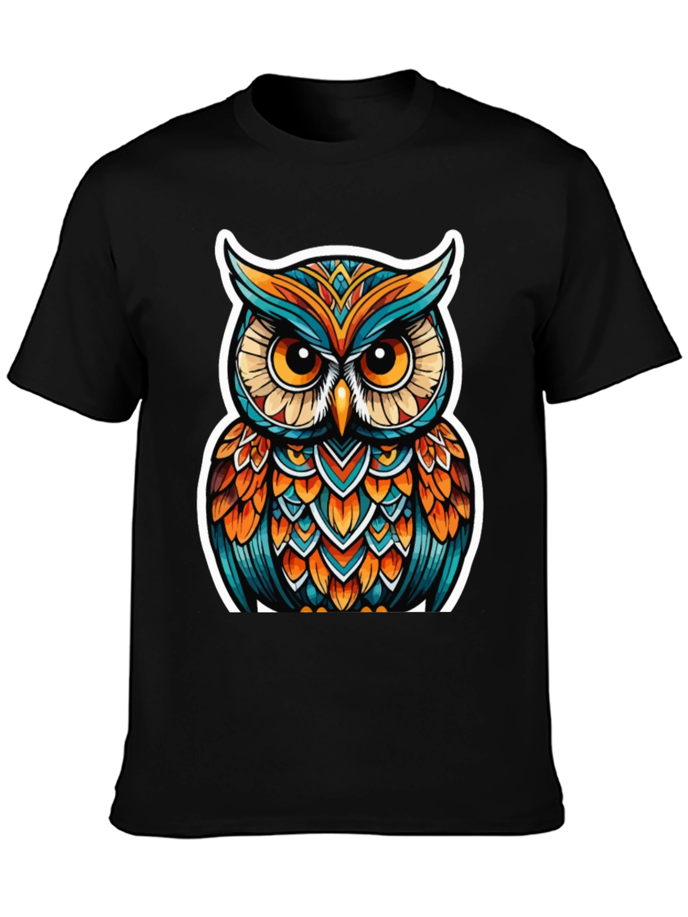 Owl Graphic Tee - Artistic Design