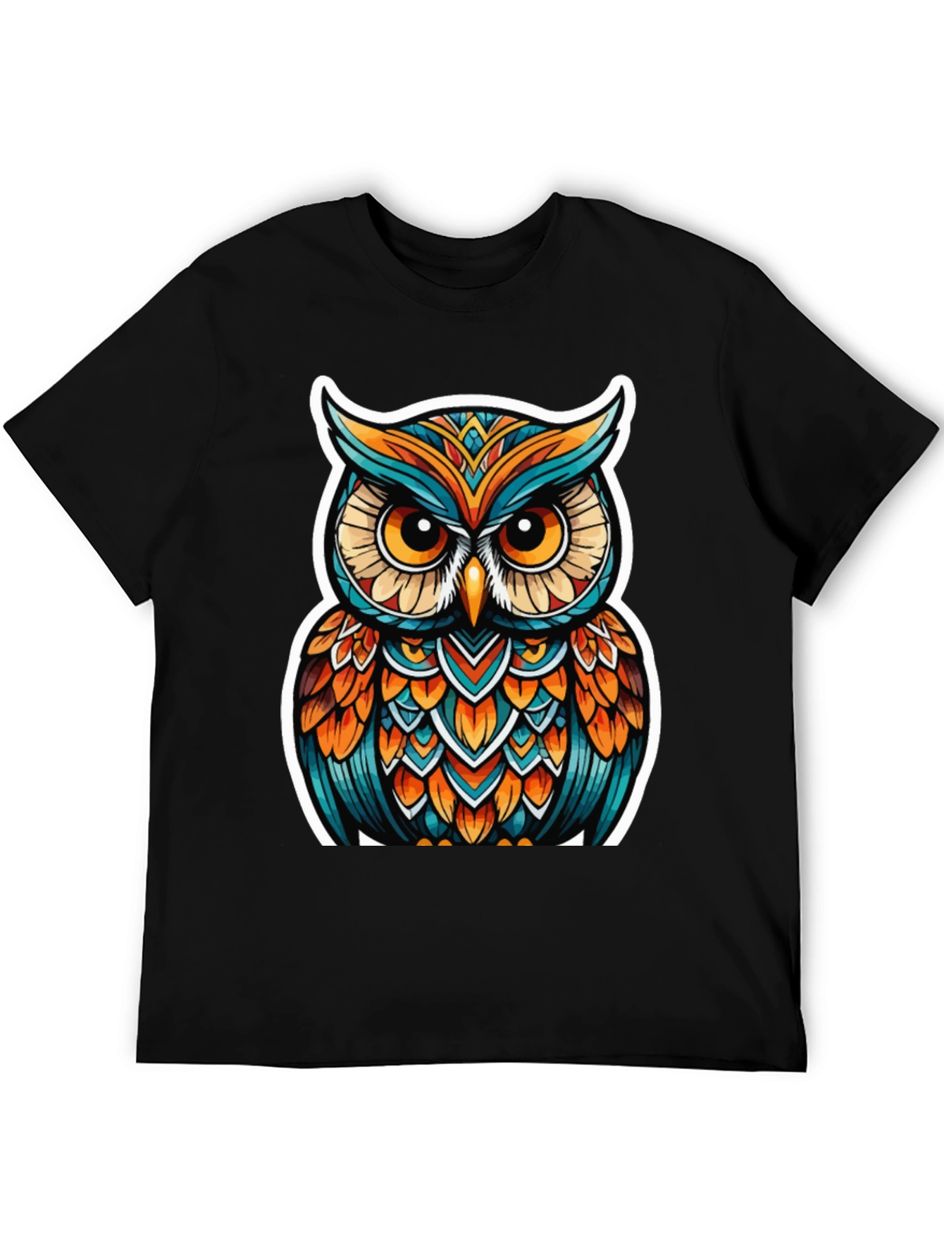 Owl Graphic Tee - Artistic Design