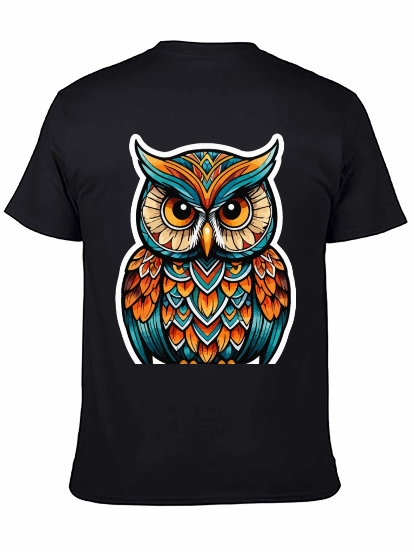 Owl Graphic Tee - Artistic Design
