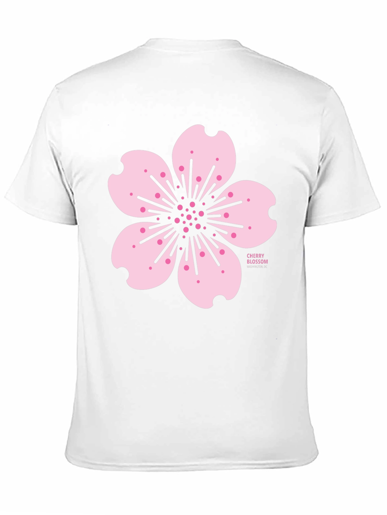 Cherry Blossom Graphic Tee - Black Cotton T-Shirt