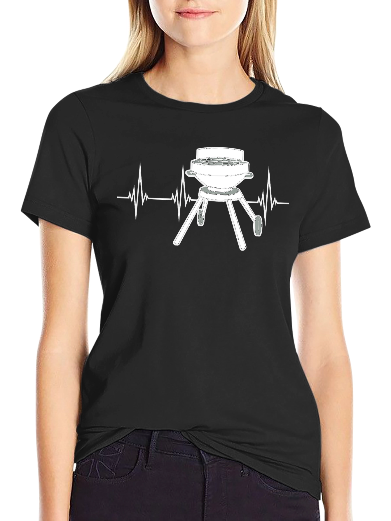 BBQ Heartbeat T-Shirt - Grill Master Tee