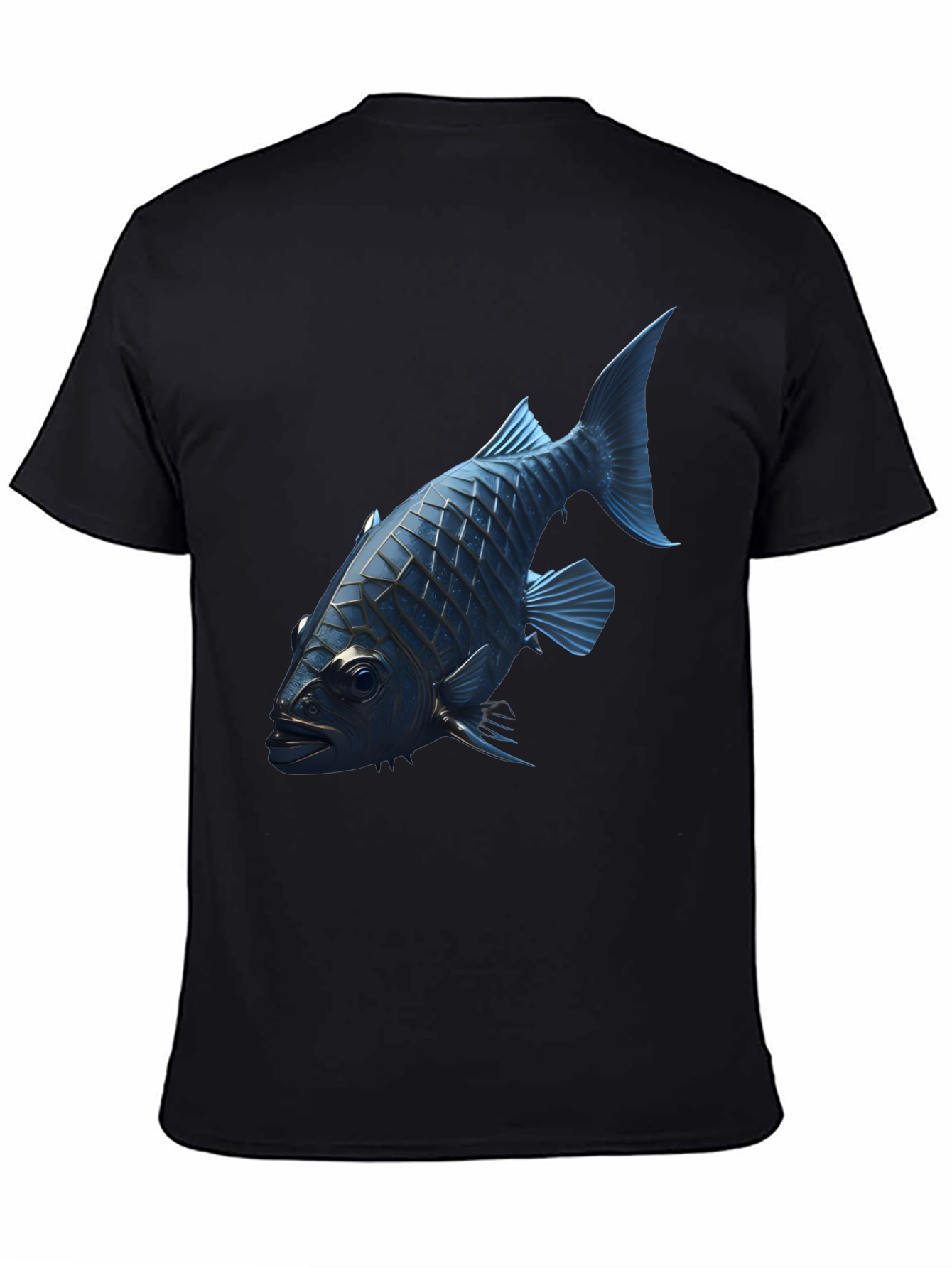 Blue Fish Graphic Tee - Modern Style