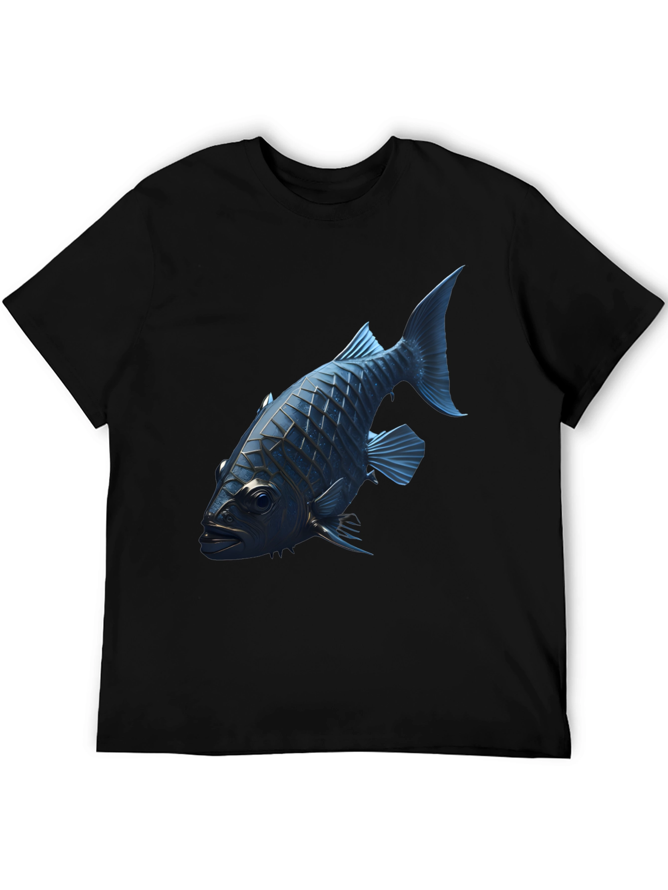 Blue Fish Graphic Tee - Modern Style