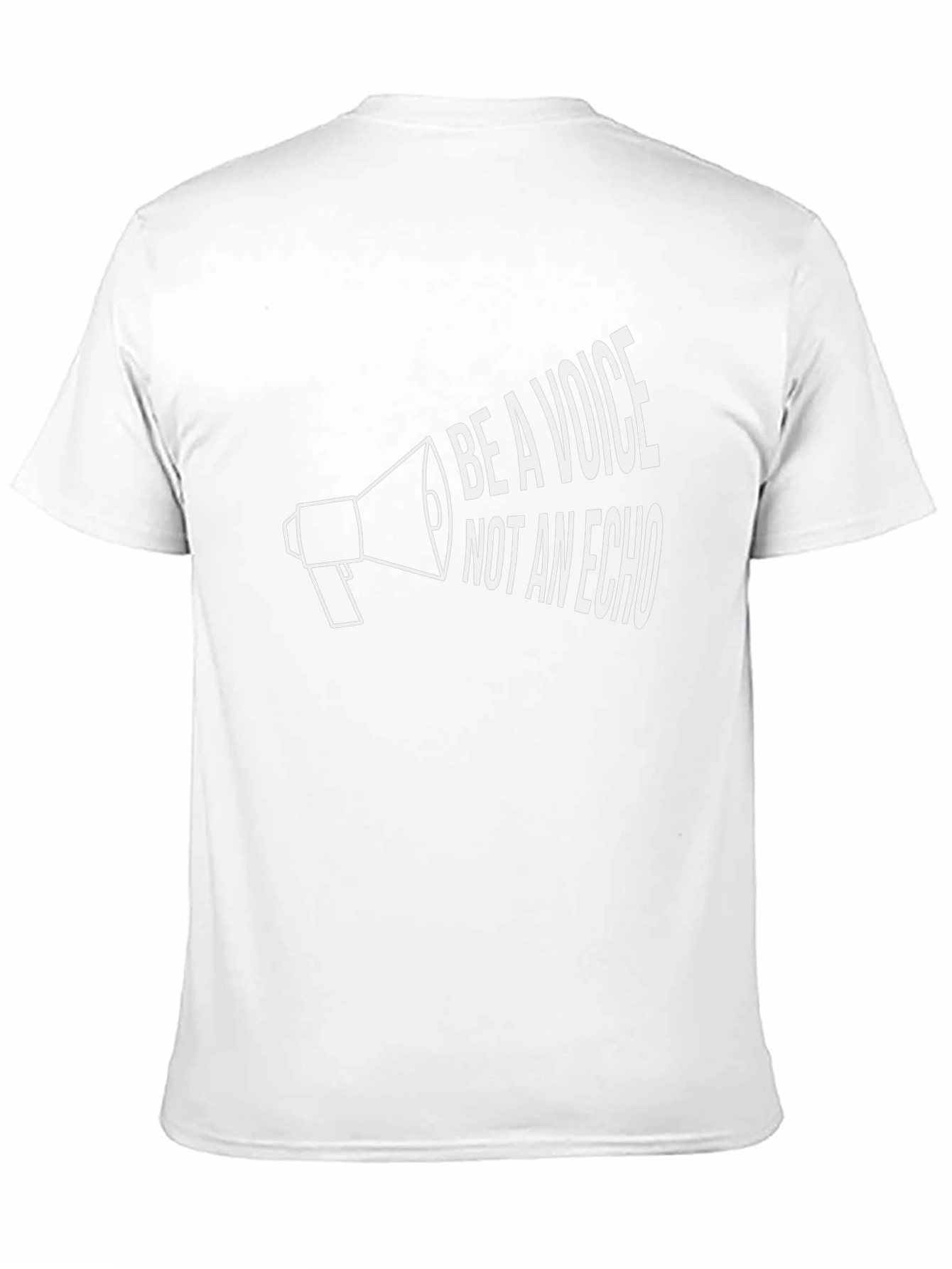 Be A Voice Not An Echo Black Graphic Tee
