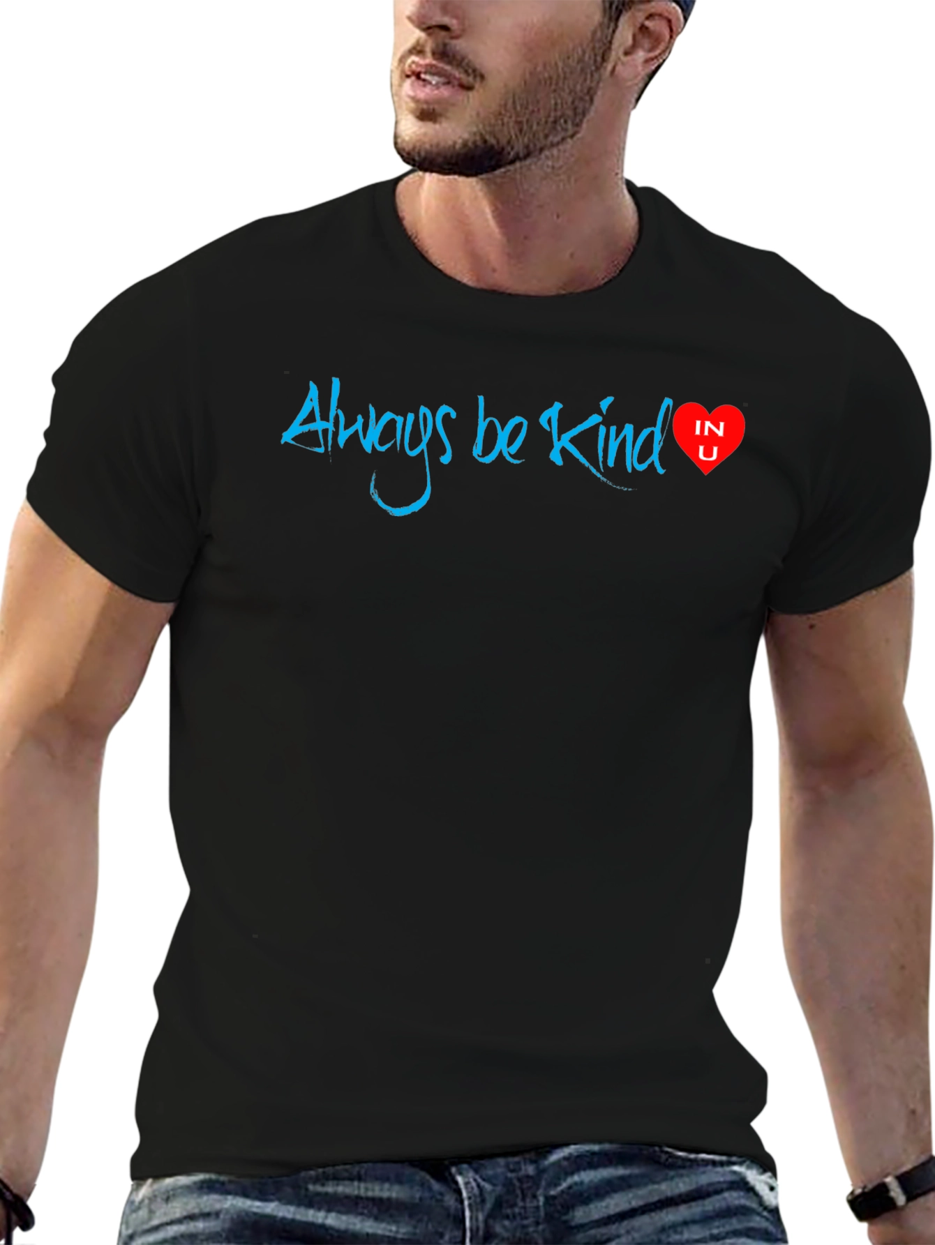 Always Be Kind T-Shirt - Positive Message Heart Design