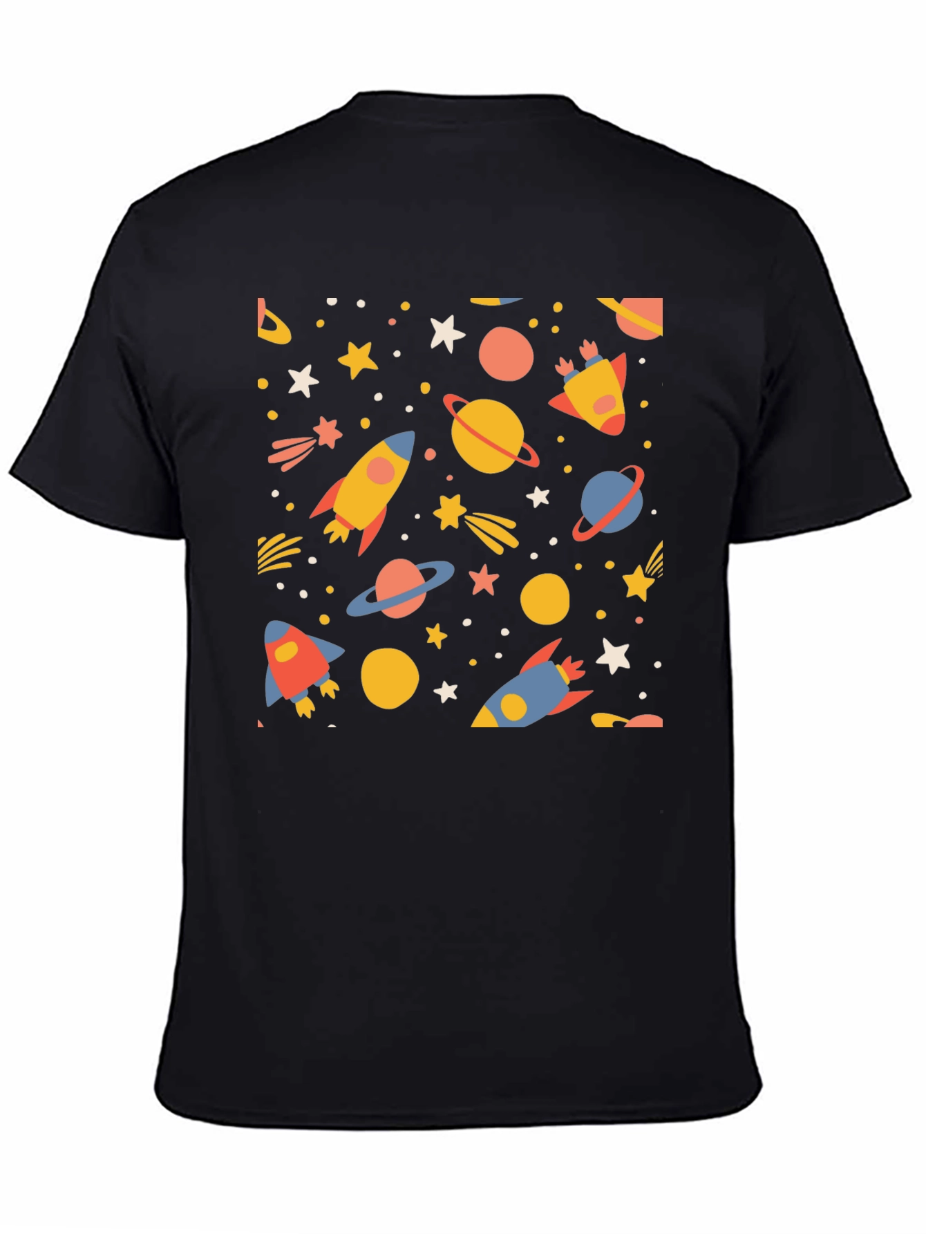 Cosmic Adventure T-Shirt - Space Rockets & Planets