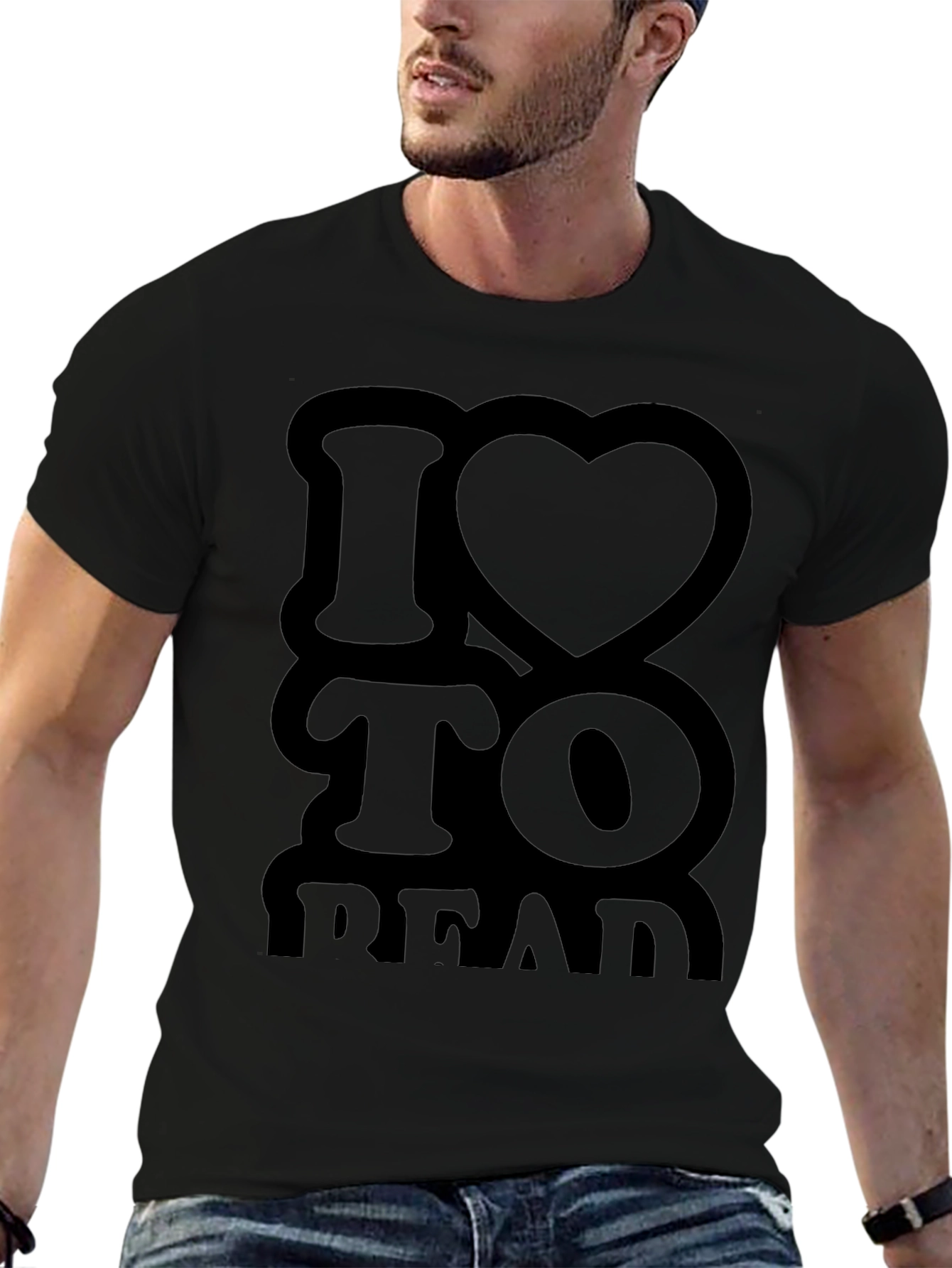 I Heart to Read Black T-Shirt