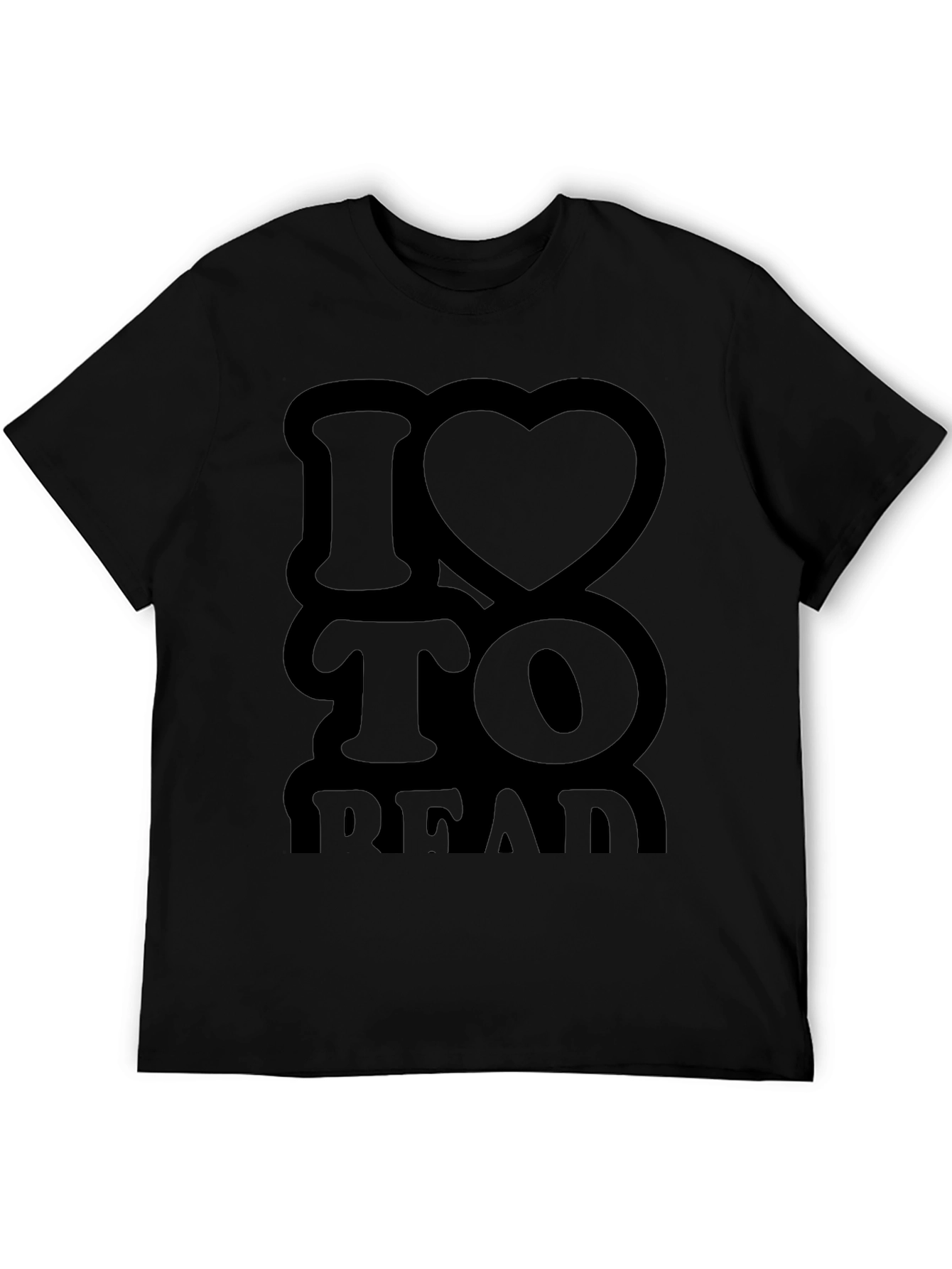 I Heart to Read Black T-Shirt