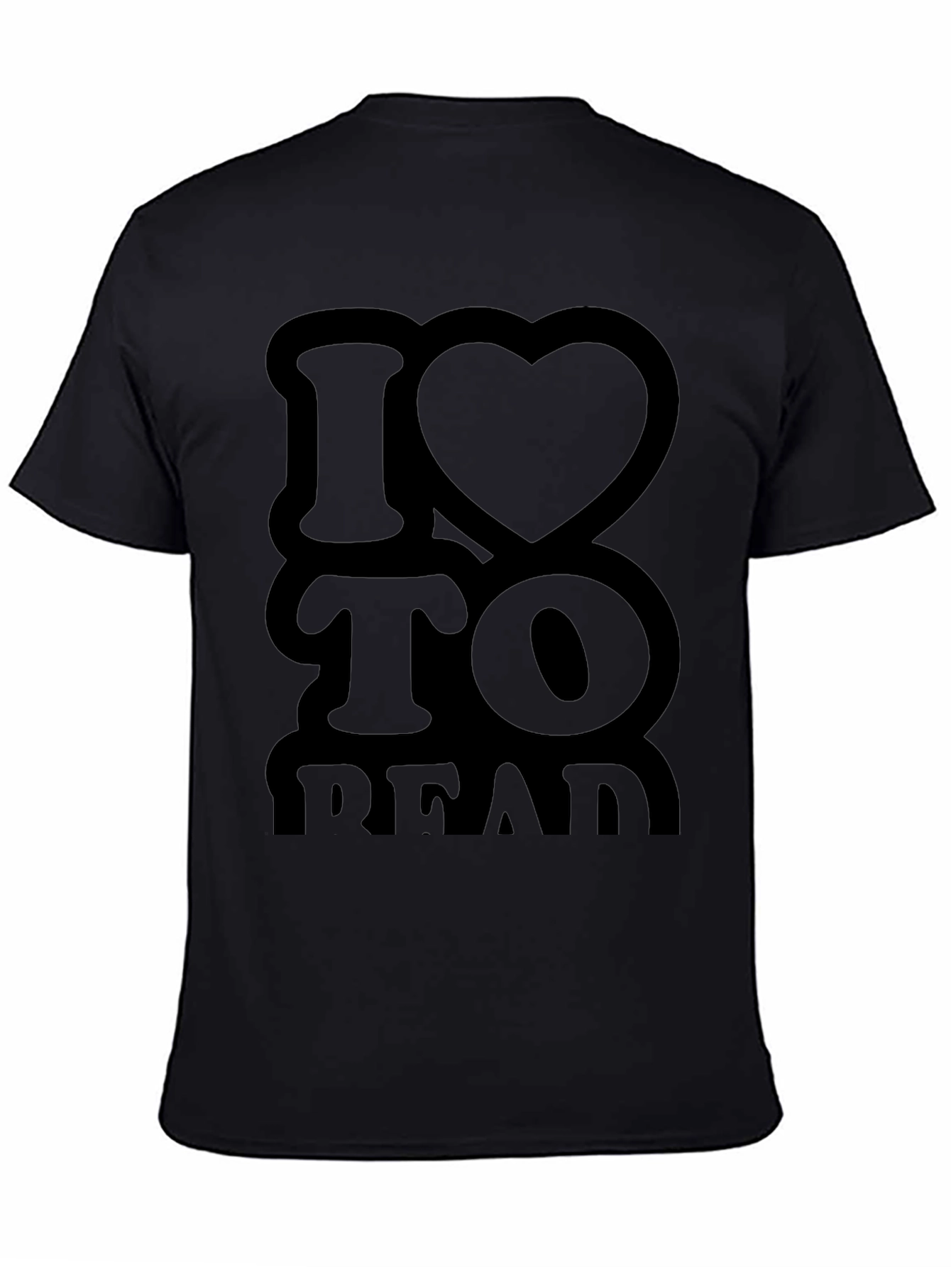 I Heart to Read Black T-Shirt