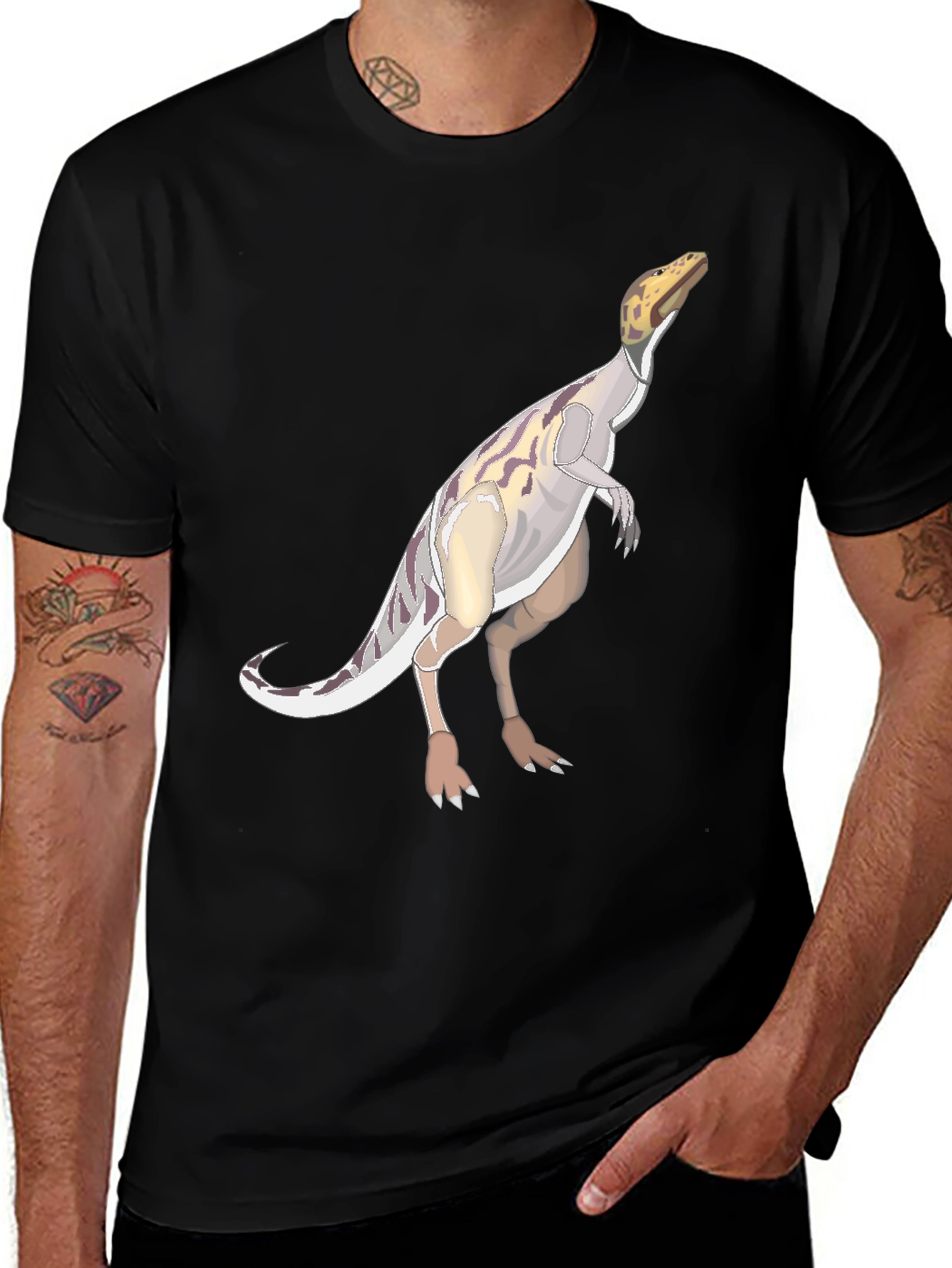 Dinosaur Graphic T-Shirt - Black Unisex