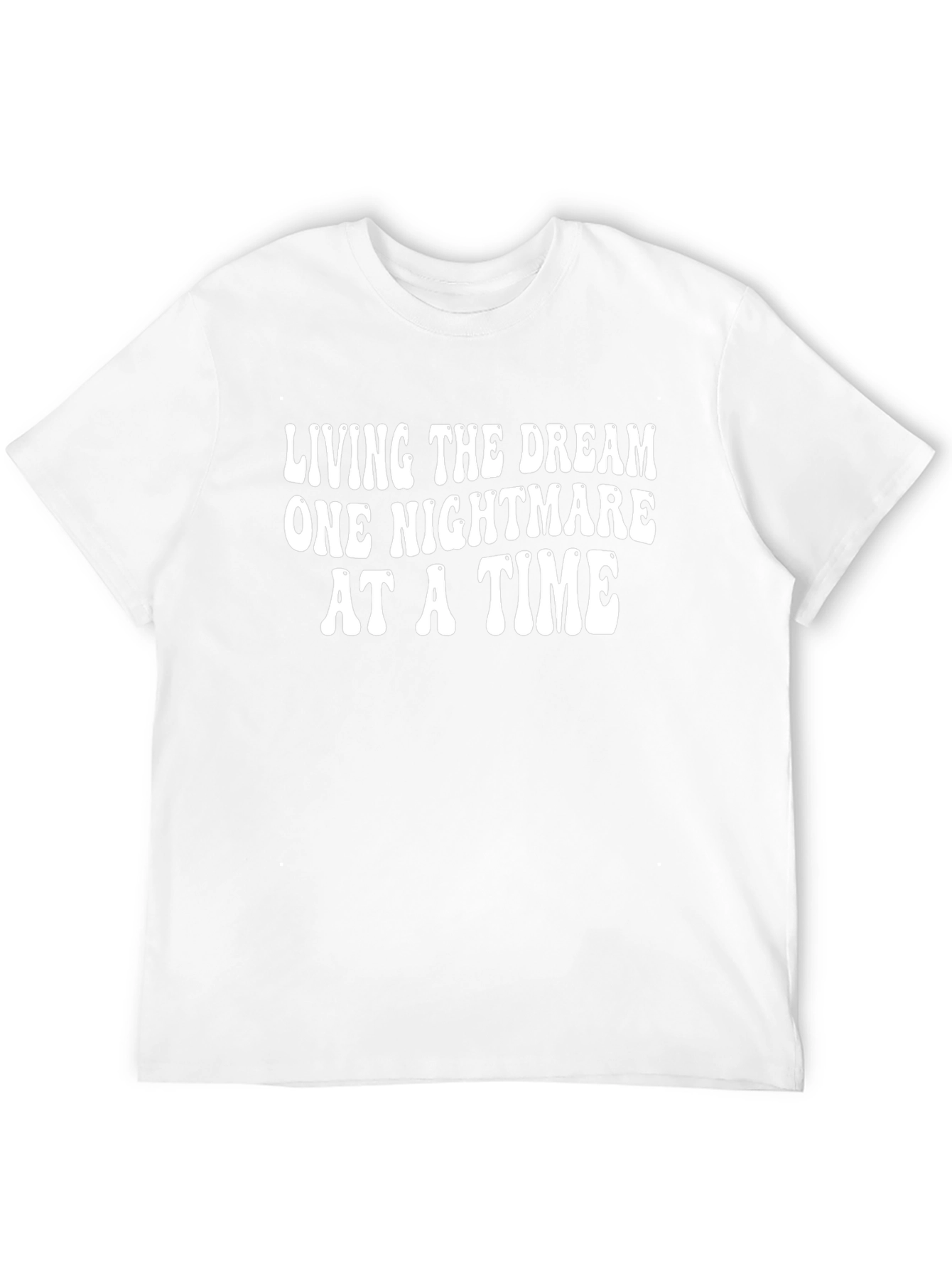 Living the Dream Graphic Tee - Black Cotton T-Shirt