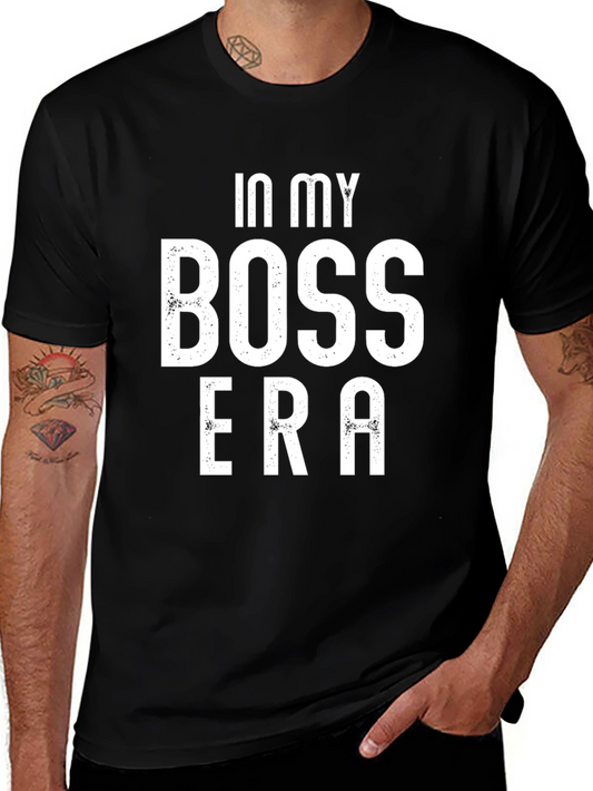 In My Boss Era Graphic Tee - Stylish Black T-Shirt