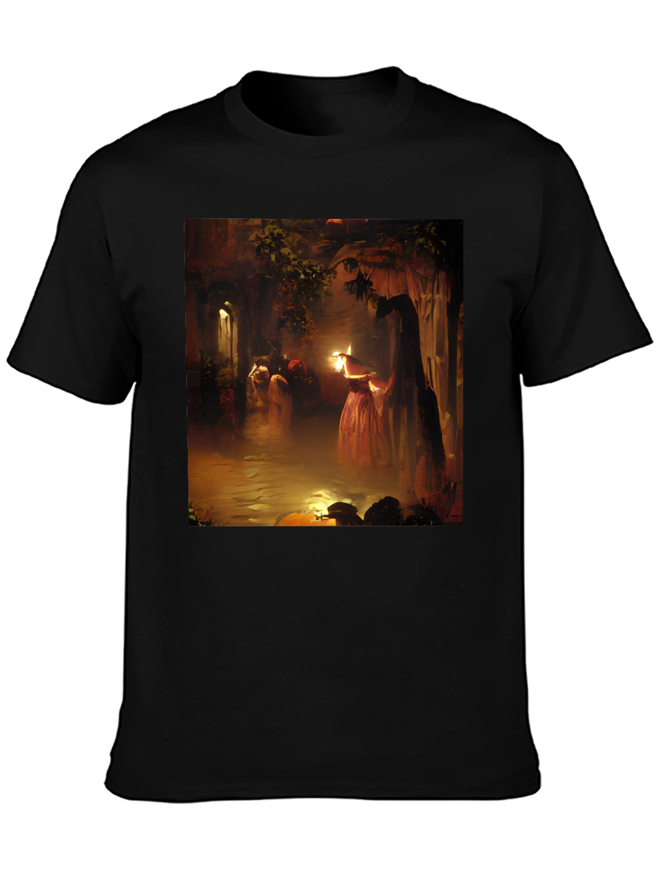 Artistic Woman with Candle T-Shirt