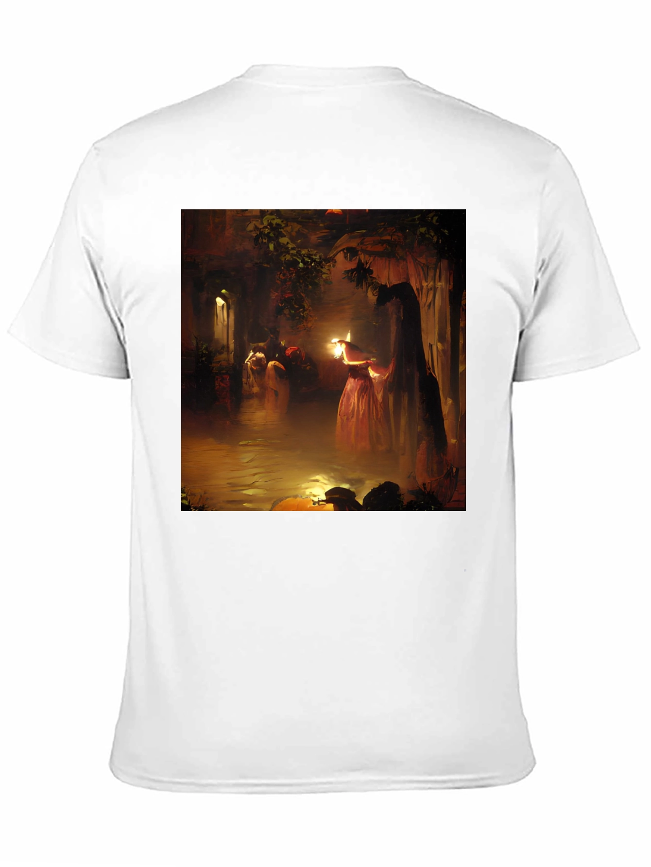 Artistic Woman with Candle T-Shirt
